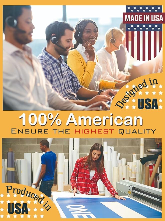 Custom Vinyl Banner 3ft x 20ft Made In USA for Indoor & Outdoor Use - Full Color 13 Oz Sign - Personalized with High-Resolution Images, Text