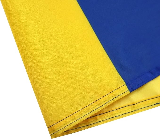AZ FLAG Set of 5 Barbados Flags – 90 x 60 cm – 100% Polyester Barbados Flag with Integrated Metal Eyelets