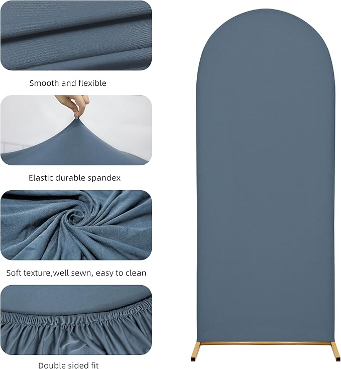 Title: SUKAIKEQA Small Arch Cover Trio – 6FT, 5FT & 4FT Stretch Backdrop Set for Intimate Events, Baby Showers & Photo Nooks – Mini Arch Decor Bundle