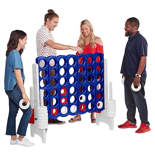 ECR4Kids Jumbo 4-To-Score, Giant Game, Red/White/Blue