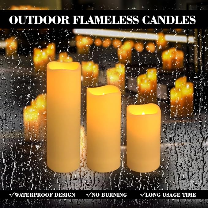 36-Pack LED Flameless Candles with Remote Control - Festival Essentials, Turn On The Light of Warm Colors, Home Decoration, Party, Romantic Date(Three Sizes).