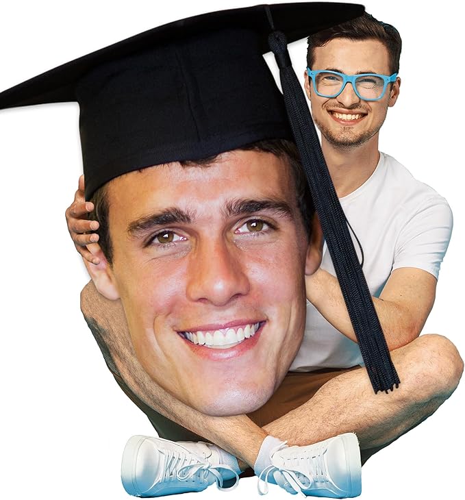 Build A Head - Big Heads Cutout - Custom Cardboard Foam Core - Custom Made Face Cutouts Sign for School Graduation - Huge Cut Out Heads for Graduation Decorations, Props, and Events (3ft., 36" x 24")