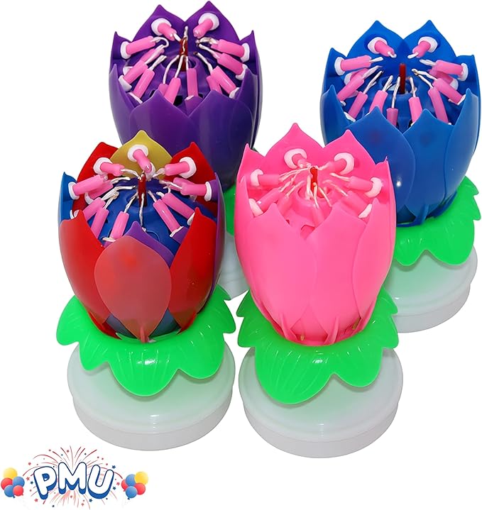PMU 12 Pack Birthday Candles, Cake Candles, Safe for use Does not Contain Sparklers, Fireworks - Red