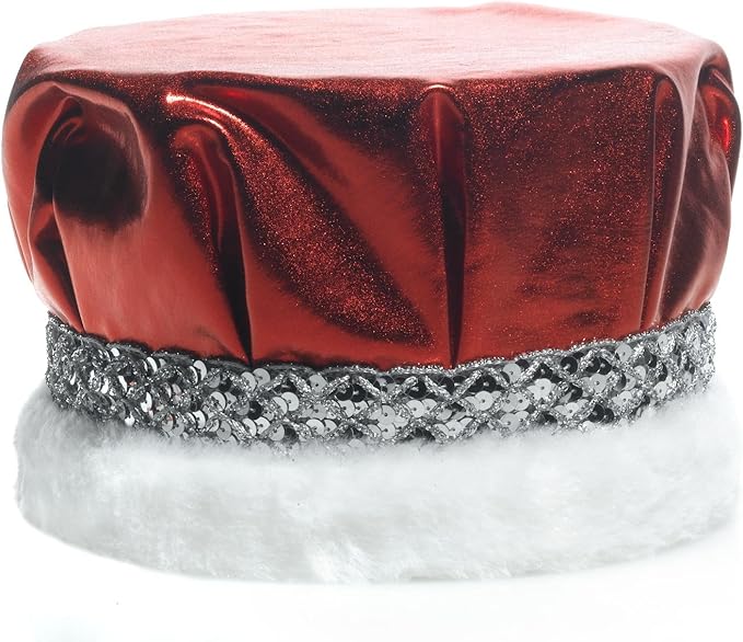 Anderson's Royal Metallic Crown, Sequin Braided Band, Faux Fur Trim, Keepsake for Prom Coronation, Homecoming, Special Events