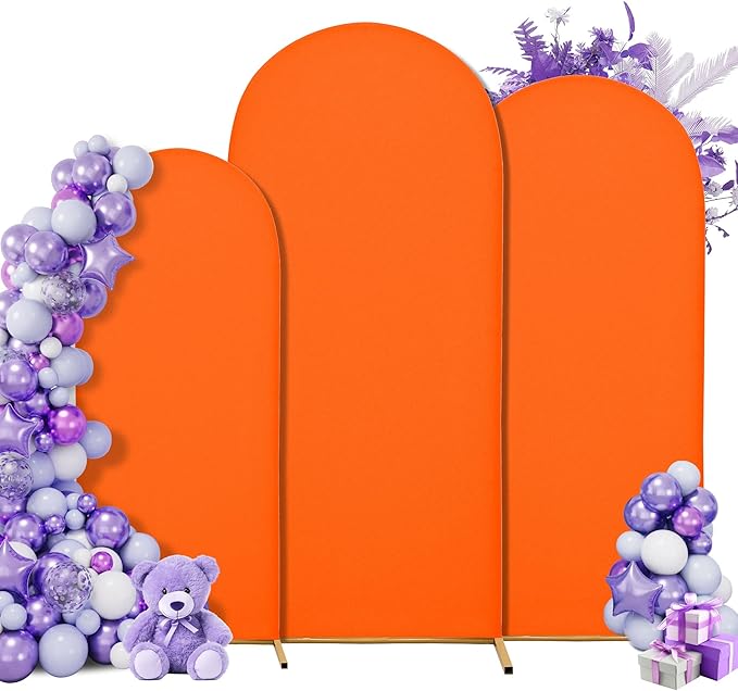 Title: SUKAIKEQA Small Arch Cover Trio – 6FT, 5FT & 4FT Stretch Backdrop Set for Intimate Events, Baby Showers & Photo Nooks – Mini Arch Decor Bundle