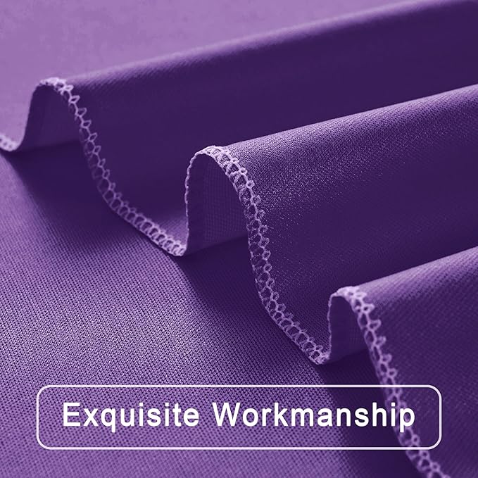 10 ft x 10 ft Wrinkle Free Purple Backdrop Curtain for Parties, Polyester Purple Photo Backdrop Drapes for Wedding Birthday Girls Party Mermaid Baby Shower,5ft x 10ft,2 Panels