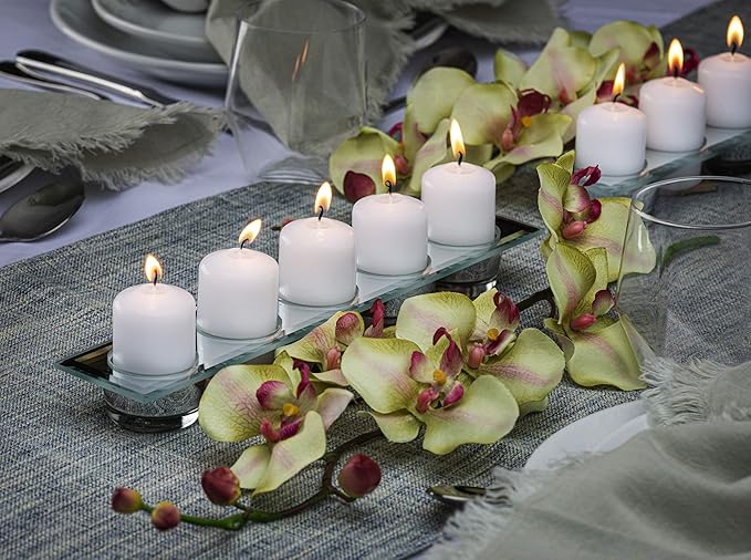 BOLSIUS 12 White Pillar Candles Bulk - 2.3 x 3 inch Candle Set - 17 Hours Clean Burning - No Palm Oil - 0% Animal Fat - Premium European Quality - Wedding, Party, Dinner & Emergency Candles