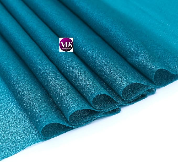 VDS Pack of 50, Dark Teal, Sheer Chiffon Chair Sashes Bows Chair Cover Back Tie Ribbon for Wedding Birthday Baby Shower Engagement Ceremony Event Party Banquet Restaurant Dining Chair Decoration