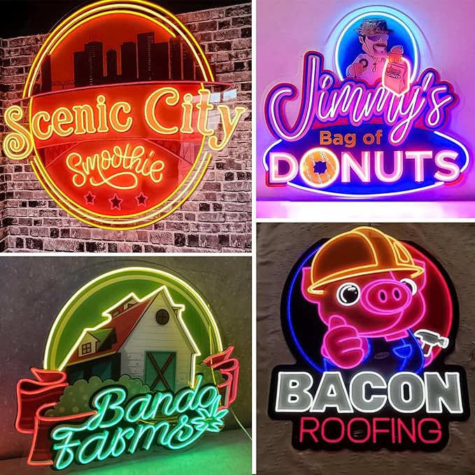 Custom Neon Sign, Custom LED Neon Sign Customizable for Business Salon Beauty Nail Studios Light Up Name Sign, Personalized Neon Light Suitable for Bar Bakeries Coffee Shop Decorations