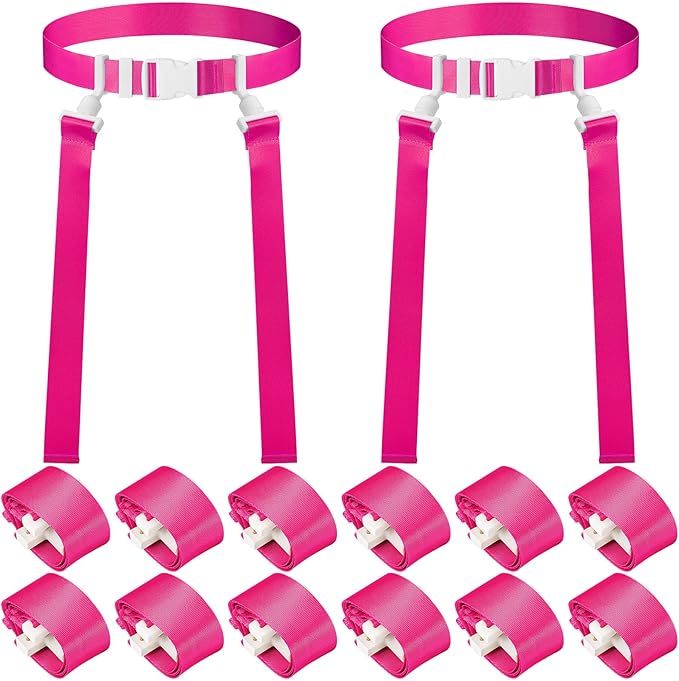 Peryiter 2/12/24/36 Player Flag Football Belt, Adjustable Football Belts and Flags for Kids Youth Adult Sport Team Training