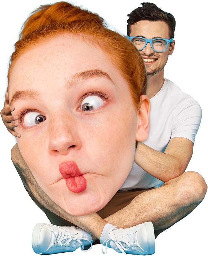Build a Head - Big Head Cutout - Custom Made Vinyl Foamboard - Personalized Face Cutouts for Special Occasions - Big Cut Out Heads for Party Decor, Photo Props, Events & Celebrations (3ft., 36" x 24")