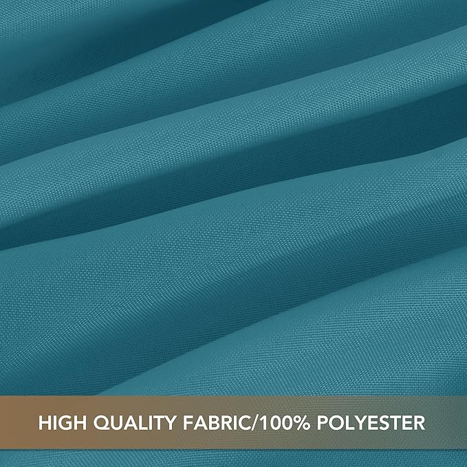 sancua Teal Tablecloths for 6 Foot Rectangle Tables, 8 Pack - Washable Polyester Fabric Table Cloth for Wedding Party, Birthday, Banquet Reception, 54x108 Inch
