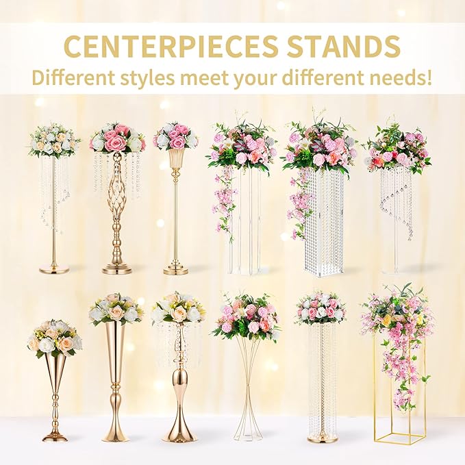 NUPTIO Flower Centerpieces for Wedding Tables: 10 Pcs Red & White Artificial Flower Ball Arrangement for Christmas Thanksgiving Party - 2 Pcs Fake Floral Rose for Bridal Shower Decor