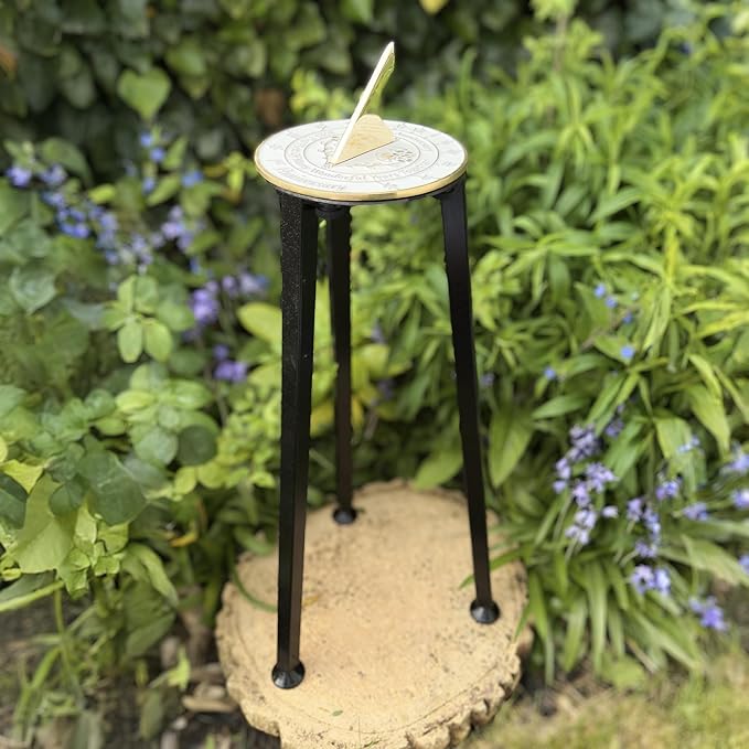 Anniversary Sundial Gift for A 1st Wedding Anniversary in 2026 - Recycled Metal Home Decor Or Garden Present Idea - Handmade in UK for Him, Her Parents Or Couples 1 Year Celebration