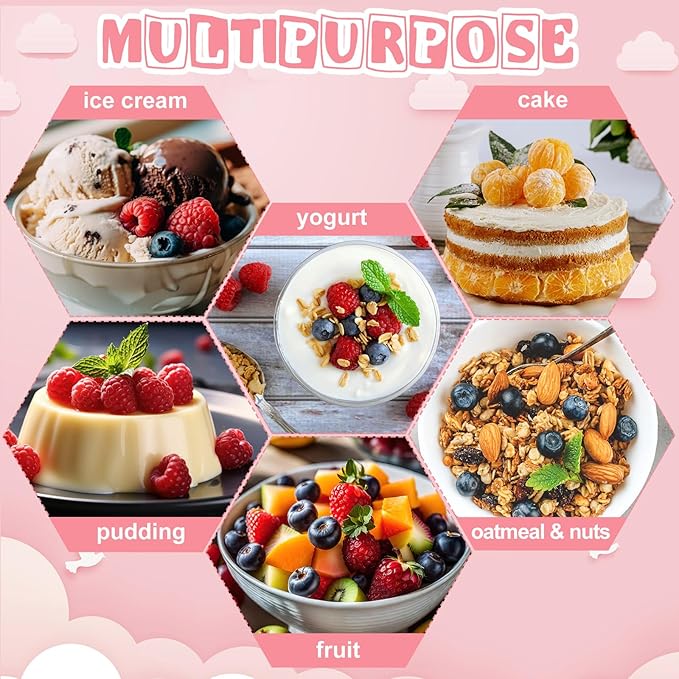 300 Pack Clear Pink Mini Dessert Cups with Spoons 5oz 3oz Plastic Square Slanted Parfait Appetizer Shooter Round Goblet for Valentines Day Dessert Table Party Pudding Ice Cream Cake Yogurt