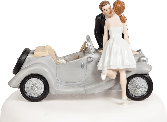 Wedding Collectibles "I'll Love U 4 EVER" Car Wedding Cake Topper