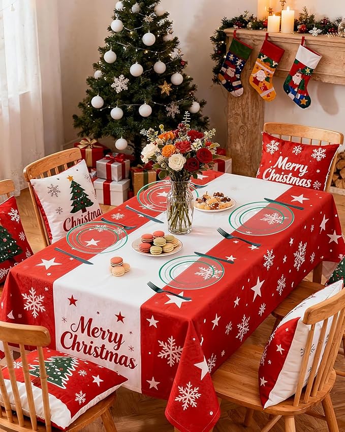 Goodluck 350 Piece Green Plastic Plates, Clear Plastic Silverware Disposable Plates Set, Include 100Plates, 50Pack Pre Rolled Napkins with Silverware, 50Cups for Party, Christmas, Graduation, Wedding