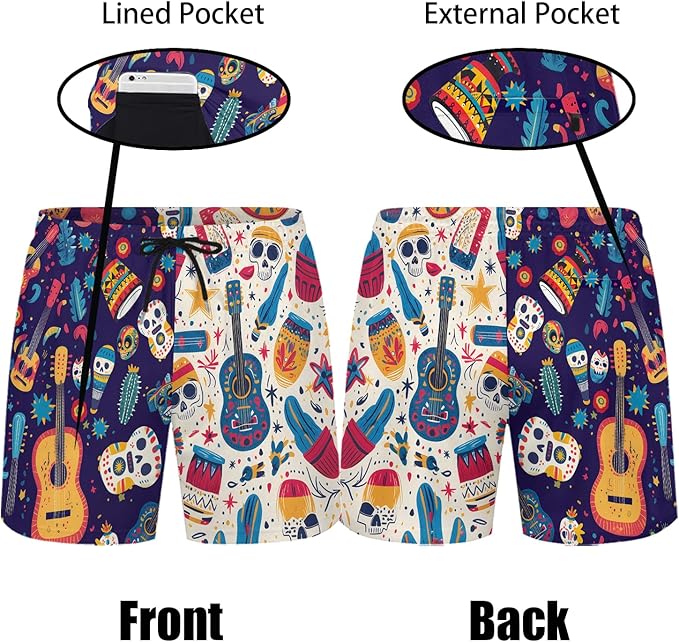 Men's Hawaiian Shirt and Shorts Set 2 Piece Beach Outfits with Bucket Hats for Beach Days and Summer Vibes