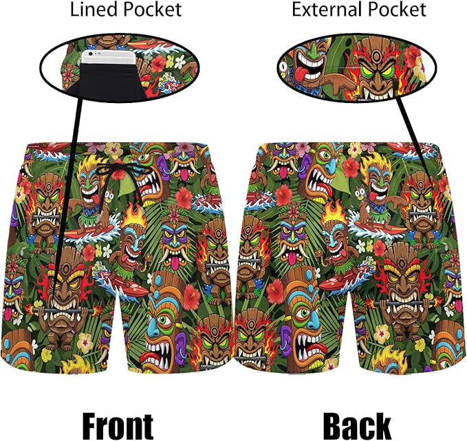 Men's Hawaiian Shirt and Shorts Set 2 Piece Beach Outfits with Bucket Hats for Beach Days and Summer Vibes