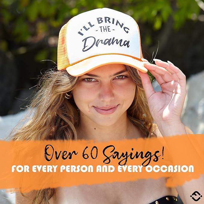 Funky Junque Women's Funny Trucker Hats: Adult Humor for Bachelorette & Girls Trips, Groups 3-25, Mesh Hat - I'll Bring The's