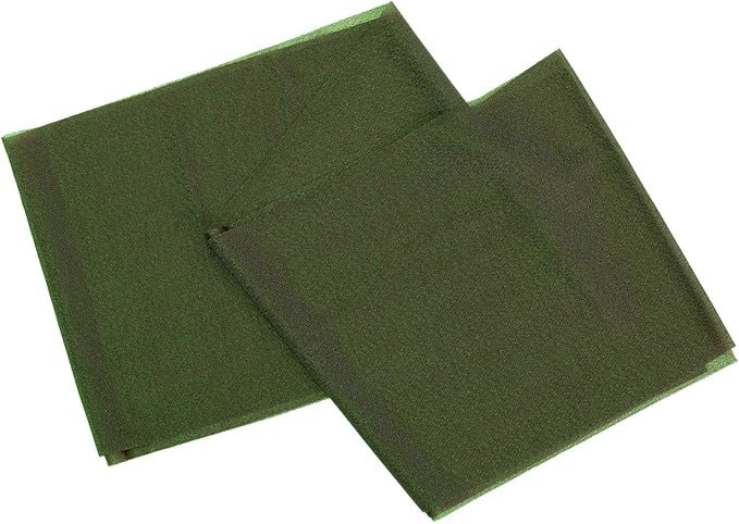VDS Pack of 50, Olive, Sheer Chiffon Chair Sashes Bows Chair Cover Back Tie Ribbon for Wedding Birthday Baby Shower Engagement Ceremony Event Party Banquet Restaurant Dining Chair Decoration