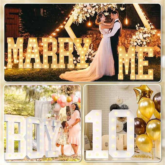 Ledido 4FT Marquee Light Up Numbers 20, Marquee Numbers 4 Feet Tall for Birthday, Anniversary,Graduation Party Decorations,Big 20th Birthday Number for Party Decor,Warm White Large Lighted Number 20