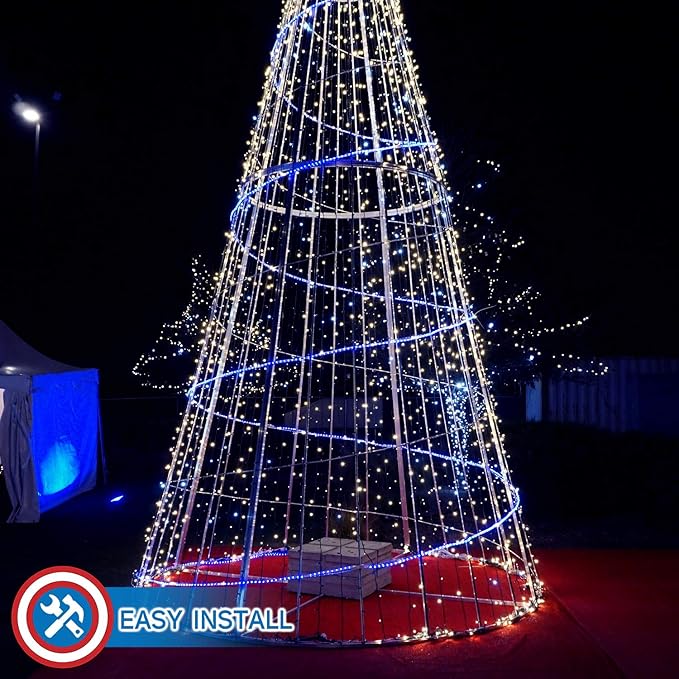Russell Decor LED Rope Lights Festival Holiday Party Seasonal Christmas Decoration 30ft - 200ft Customized Available (Blue, 20)