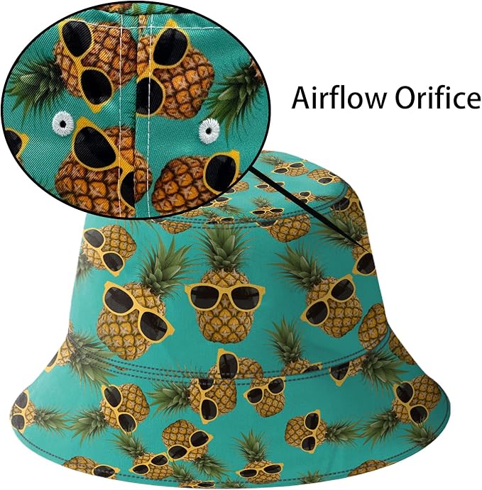 Men's Hawaiian Shirt and Shorts Set 2 Piece Beach Outfits with Bucket Hats for Beach Days and Summer Vibes