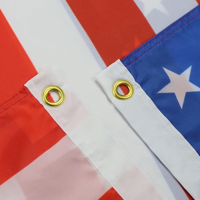 AZ FLAG Pack of 10 USA Flags - 150 x 90 cm - American Flag - USA Flag - 100% Polyester with Integrated Metal Eyelets