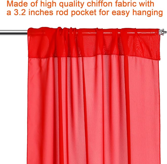 Red Black Gold 7 Pcs Movie Night Sequin Backdrop Curtains 2ft x 8ft Photo Background Curtain Stage Door Entrance Runner Cover for New Year Movie Night Theme Party Wedding Birthday Decor