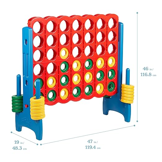 ECR4Kids Jumbo 4-To-Score, Giant Game, Assorted