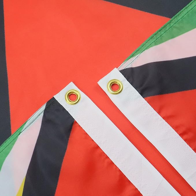 AZ FLAG Set of 5 Guyana Flags – 150 x 90 cm – 100% Polyester Guyanese Flag with Integrated Metal Eyelets