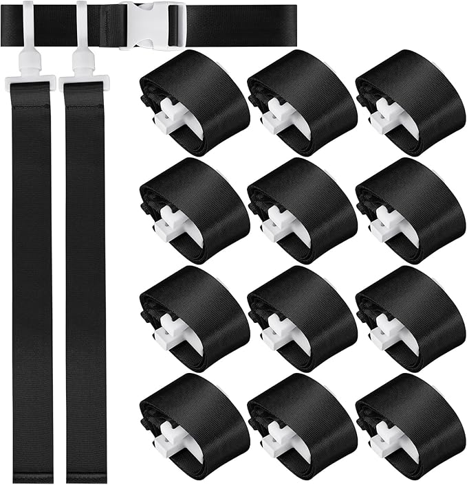 Peryiter 2/12/24/36 Player Flag Football Belt, Adjustable Football Belts and Flags for Kids Youth Adult Sport Team Training