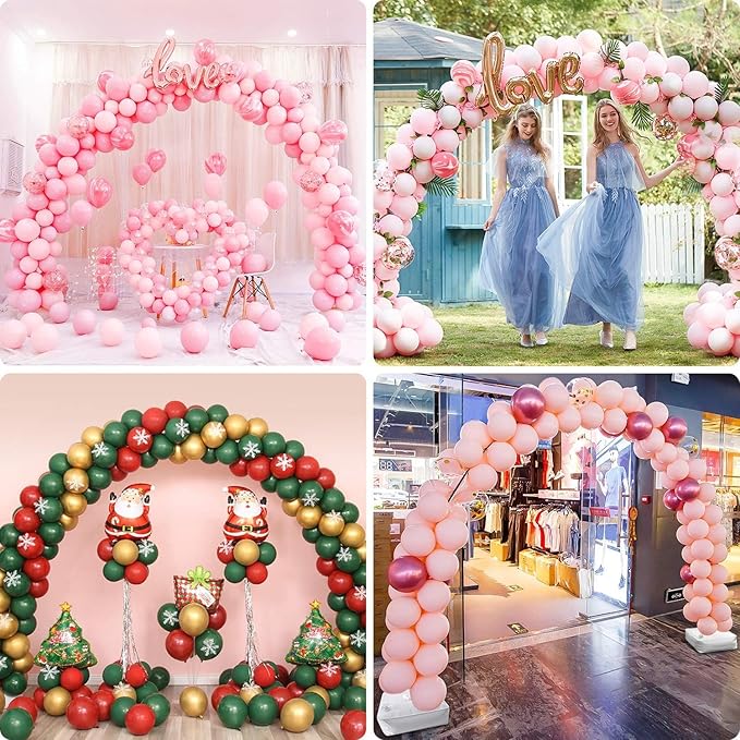 IDAODAN Balloon Arch Kit and Balloon Pump, Balloon Arch Stand with Electric Balloon Pump, Adjustable Wide Garland Arch for Wedding Baby Shower Birthday Party Supplies Decorations