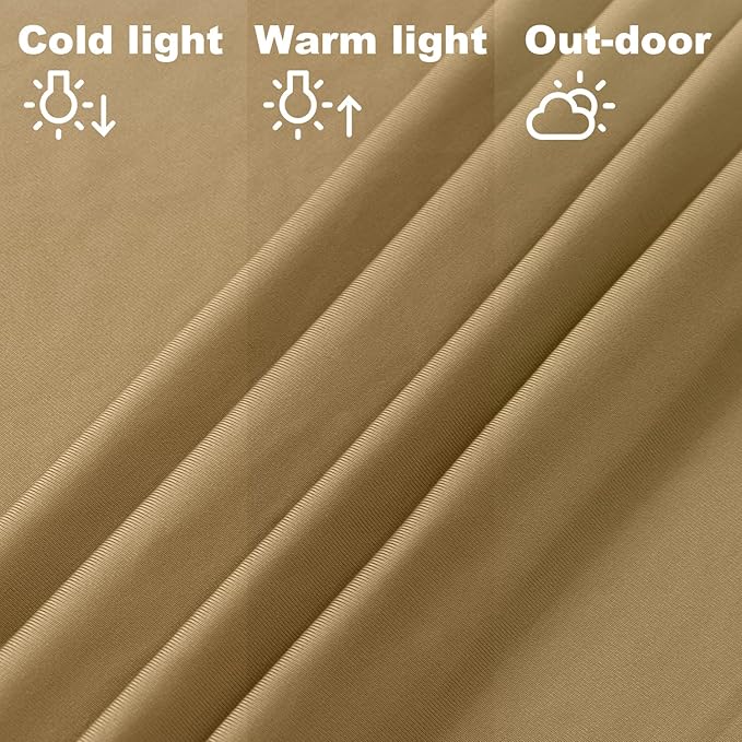 Khaki Spandex Arch Cover 5FT 6FT 7FT Arch Backdrop Covers Set of 3 Tan Wedding Arch Cover for Metal Arch Stand Stretchy Backdrop Arch Cover for Baby Shower Birthday Party Ceremony Decoration