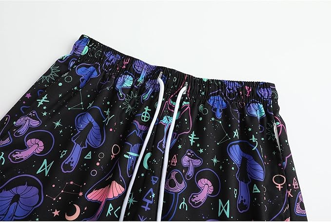 Mens Hawaiian Shirts and Shorts Set Funny Hawaiian Shirts for Men Beach Outfits Sets with Bucket Hats
