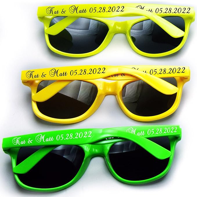 Personalized Wedding Sunglasses In Bulk Destination Wedding Favors For Guest Bridal Party Sunglasses Set