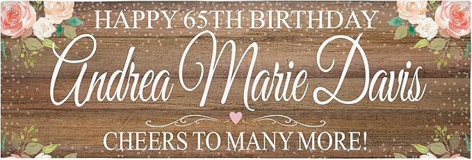 Let's Make Memories Personalized Celebration Banner - Wedding, Anniversary, Engagement Party Decorations - Custom Indoor/Outdoor Vinyl Banner - Any Text - Rustic - Brown - 10ft