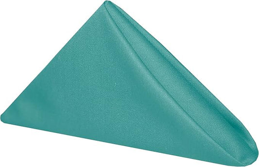 Ultimate Textile Poly-Cotton Twill Jade Cloth Napkins - 17" x 17" (Set of 12) Washable Lunch Napkins for Weddings Restaurants Parties