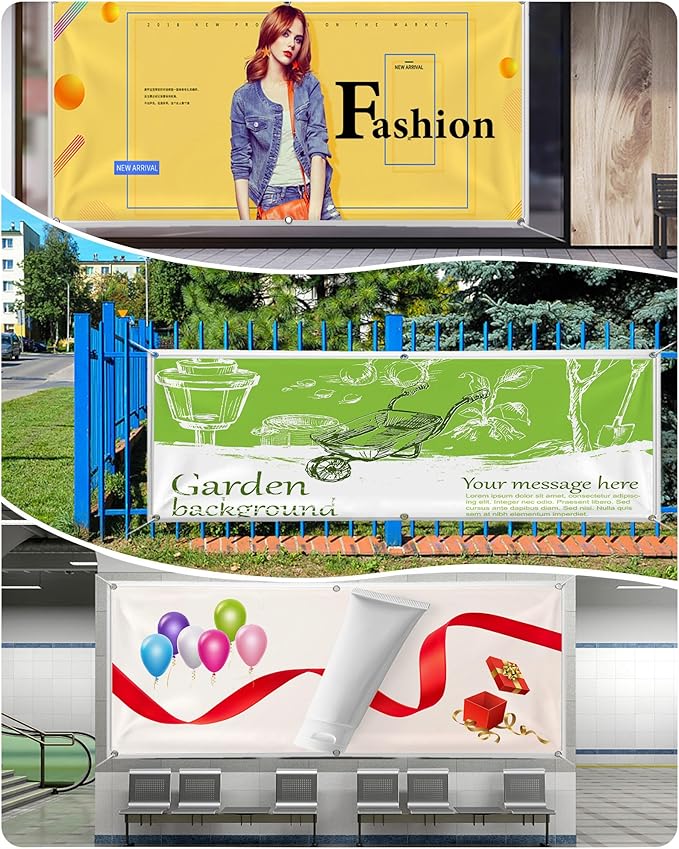 Custom Vinyl Banners and Signs Customize for Business Outdoor, Personalized Banner Customize with Text Logo for Parties Graduation, Customized Banner Decoration for Birthday Wedding Event 6'x10'