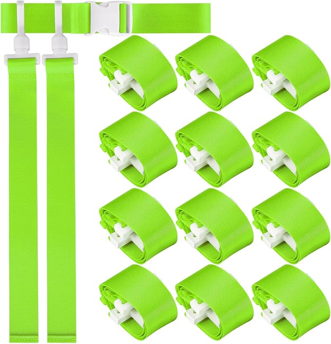 Peryiter 2/12/24/36 Player Flag Football Belt, Adjustable Football Belts and Flags for Kids Youth Adult Sport Team Training