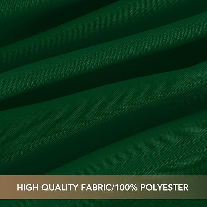 sancua Tablecloths for 8 Foot Rectangle Tables, 6 Pack - Washable Polyester Fabric Table Cloth for Chirstmas Party, Birthday, Banquet Reception, 60x120 Inch Hunter Green
