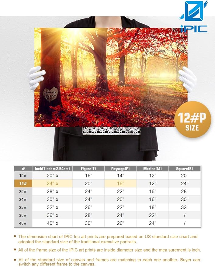 IPIC - You Are My Sunshine, Personalized Artwork with Names and Date on, Customized Gift for Anniversary,Wedding,Birthday and Holidays. 24x16