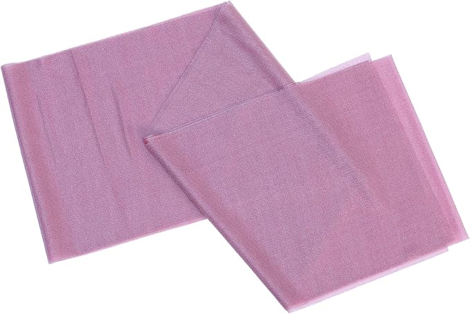 VDS Pack of 75, Mauva, Sheer Chiffon Chair Sashes Bows Chair Cover Back Tie Ribbon for Wedding Birthday Baby Shower Engagement Ceremony Event Party Banquet Restaurant Dining Chair Decoration
