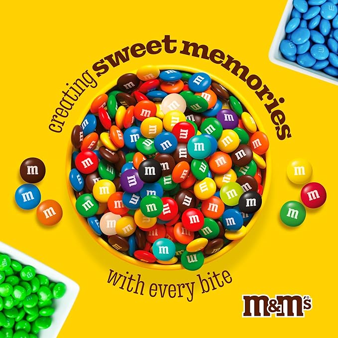 M&M’S WORLD Silver Milk Chocolate Candy Bulk - 5lbs Resealable Pack for Party Favors, Candy Bars, Weddings, Graduations, Birthday Parties, Party Favors, and More