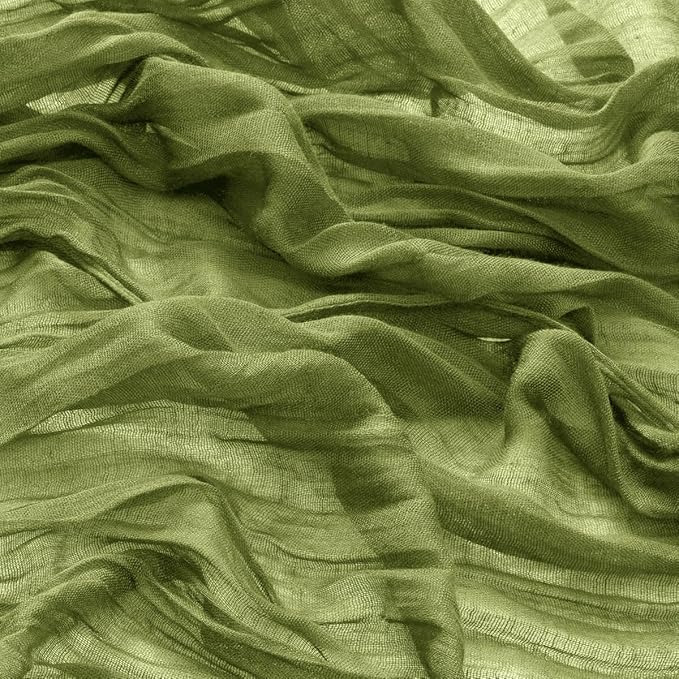 50 Pack Olive Green Cheesecloth Napkins Spring Cloth Napkins Set of 50 Olive Dinner Napkins Bulk 21x21 Inches for Wedding Bridal Shower Baby Shower Valentine's Day