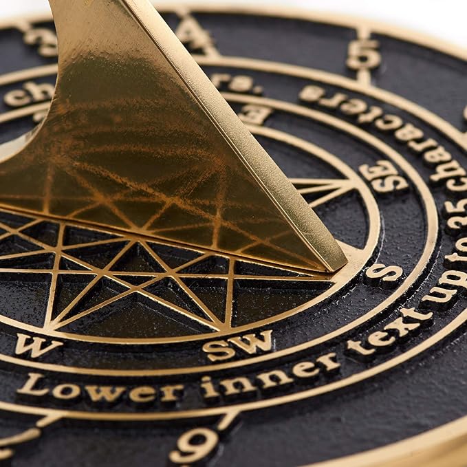 The Metal Foundry Personalized English Brass Sundial Gift. This Unique Gift Idea for Him Or Her is Cast with Your Message and Will Make The Perfect Present for Birthday, Anniversary Or Christmas