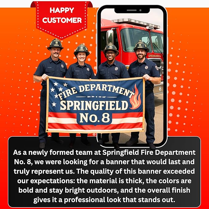 Custom Vinyl Banner by - My Happy Customized Gifts - Personalized customizable full color design banners signs printing for indoor outdoor events retail birthday (25x4)