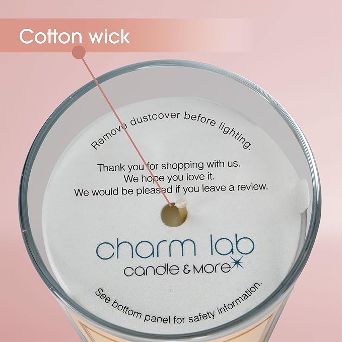 CharmLab Candle - Mother’s Day, Birthday Gift for Mom from Daughter or Son – Best Mom Ever- Luxury Glass Jar Candle with Gift Box - Lavender Scented - 12 oz, Natural Bio Wax, 40 Hr Burn