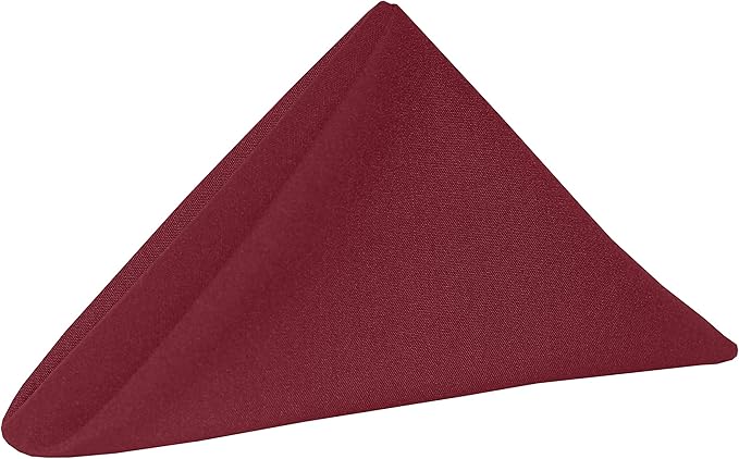Ultimate Textile Cotton-Feel Brick Cloth Napkins - 17" x 17" (Set of 24) Washable Dining Quality Polyester, Wrinkle & Stain Resistant